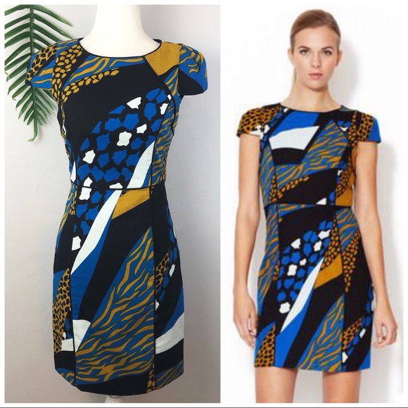Anthropologie Dresses & Skirts - Anthro 4.collective Crepe Printed Cap-Sleeve Dress